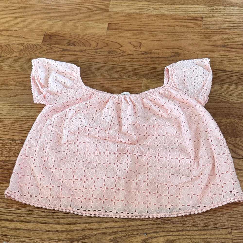 Everly Blush Pink Ruffled Top